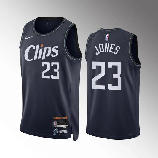 Los Angeles Clippers #23 Kai Jones 2023-24 Navy City Edition Men Jersey