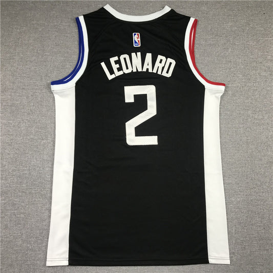 Los Angeles Clippers #2 Kawhi Leonard 21 New Clippers 2 Black City Edition Style 1