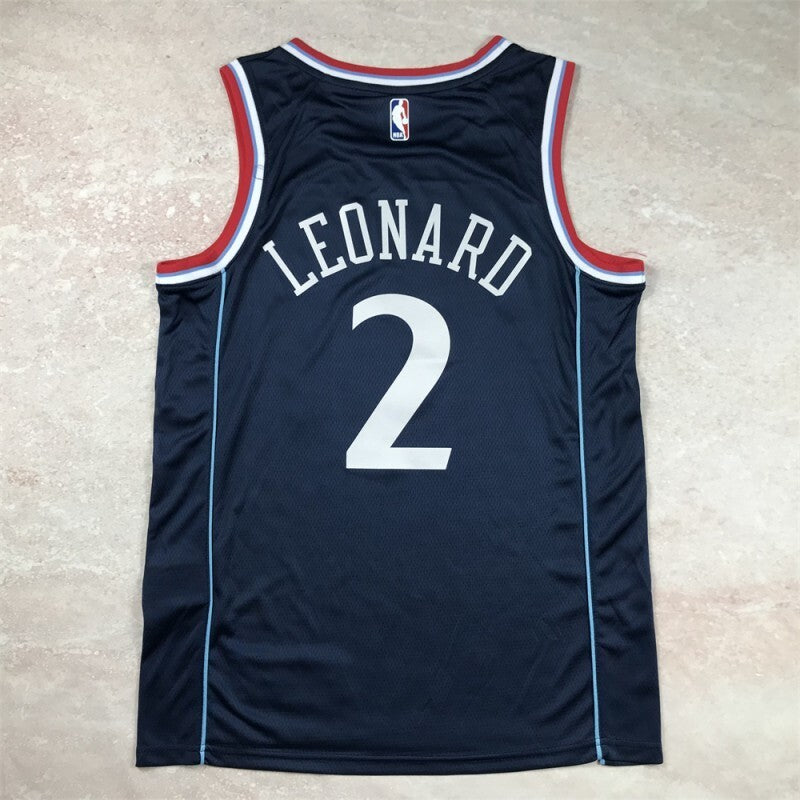Los Angeles Clippers #2 Kawhi Leonard Hot Press Clippers 2 Navy s-xxl Style 1