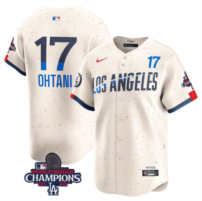 Los Angeles Dodgers Active Player Custom Cream 2024 World Series