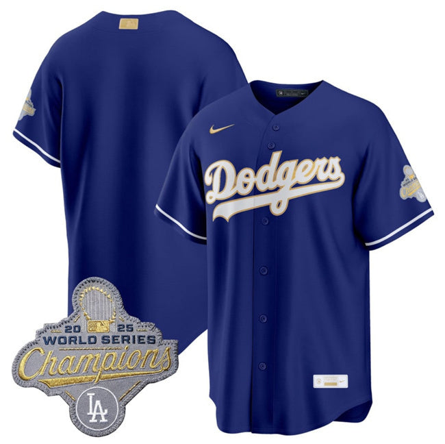 Los Angeles Dodgers Blank Royal 2026 Alternate Gold Collection Stadium Stitched