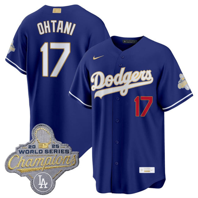 Los Angeles Dodgers #17 Shohei Ohtani Royal 2026 Alternate Gold Collection