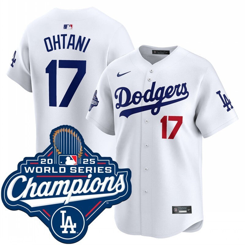 Los Angeles Dodgers #17 Shohei Ohtani home limited 2025 world series champions jersey Style 2