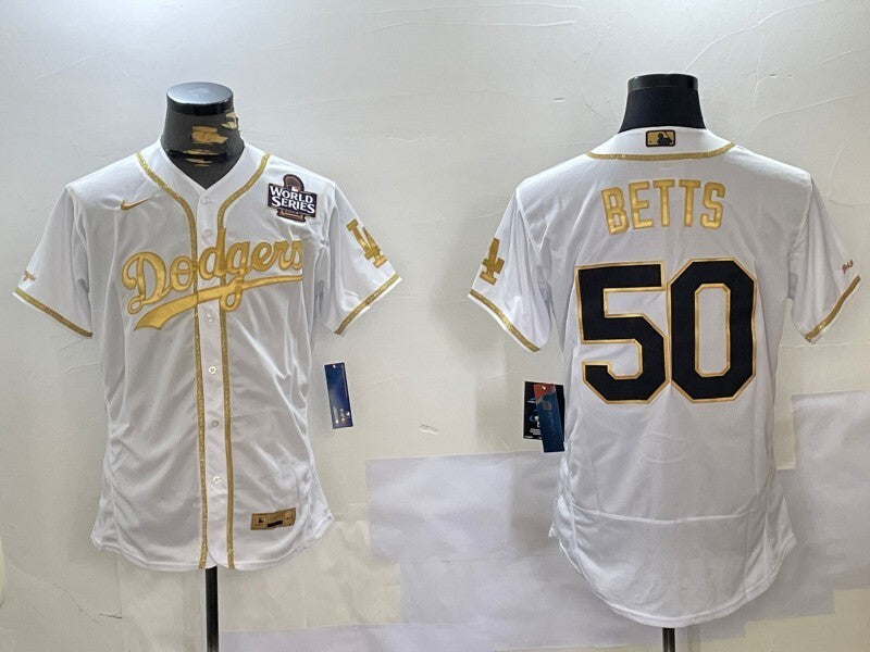 Los Angeles Dodgers #50 Mookie Betts Dodgers Adult Style 1