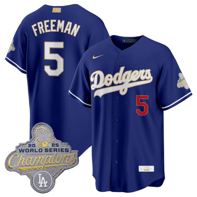 Los Angeles Dodgers #5 Freddie Freeman Royal 2026 Alternate Gold Collection