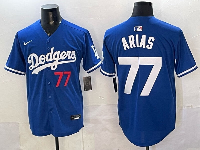 Los Angeles Dodgers #77 Arias Dodgers Adult Style 2