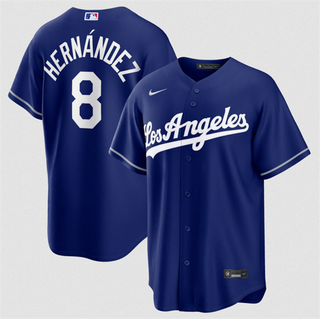 Los Angeles Dodgers #8 Enrique Hernández Royal Alternate Stitched Baseball
