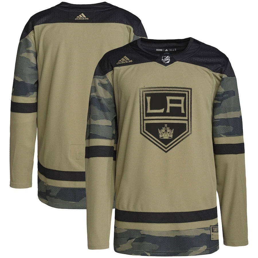 Los Angeles Kings adidas Military Appreciation Team Authentic Practice Jersey - Camo.webp