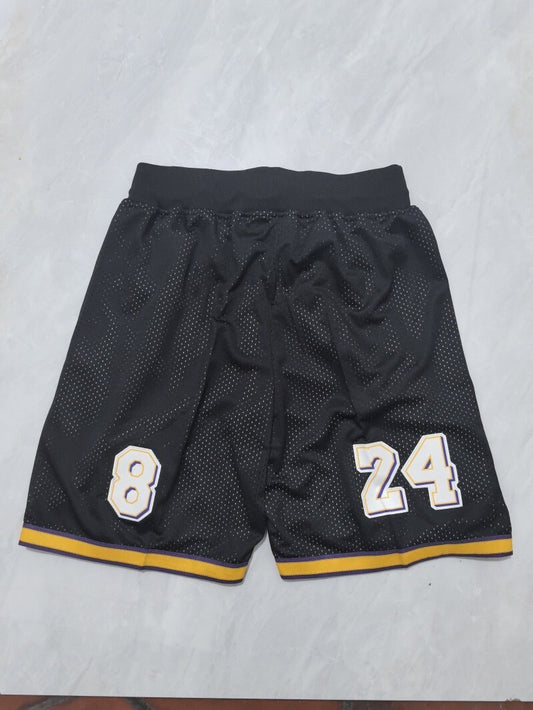 Los Angeles Lakers Lakers Black Retro Shorts Style 3