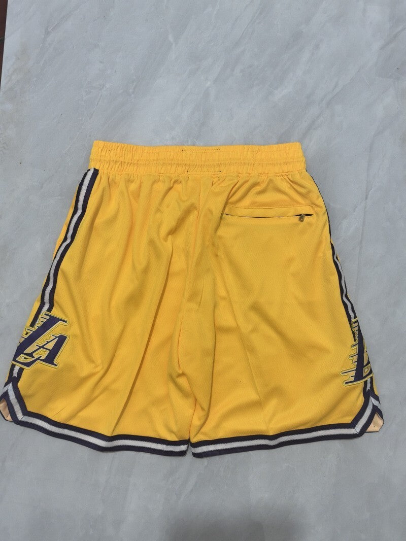 Los Angeles Lakers Lakers Fan Yellow Shorts Style 1
