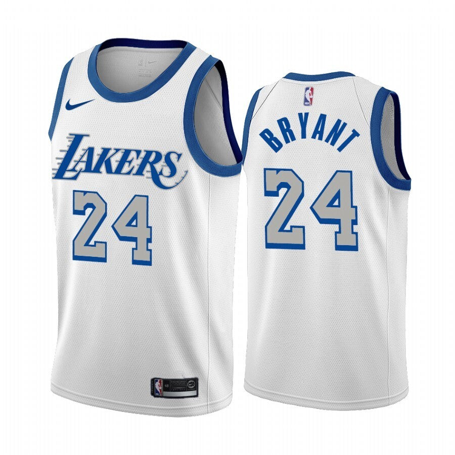 Los Angeles Lakers #24 Kobe Bryant 20-21 Season Edition City Edition Lakers 24 # Kobe White Jersey