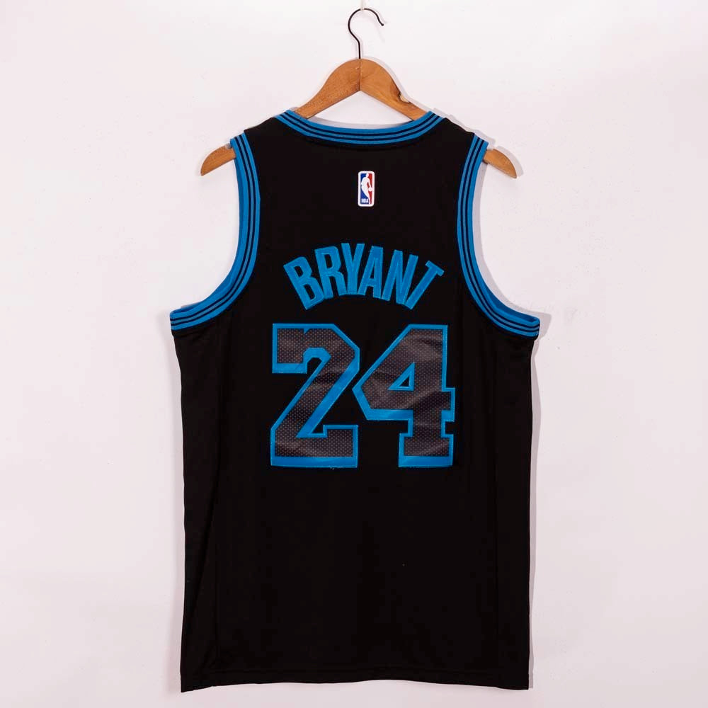 Los Angeles Lakers #24 Kobe Bryant 2021 Lakers 24 Black City Edition Style 1