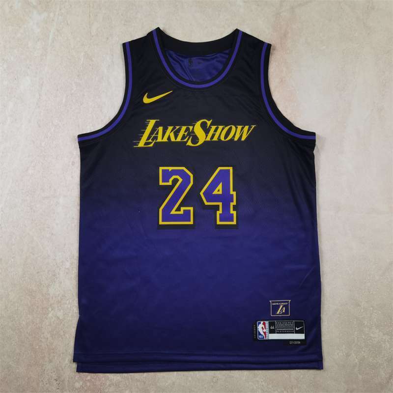 Los Angeles Lakers #24 Kobe Bryant Hot Press Lakers 24 Purple City Edition s-xxl Style 2