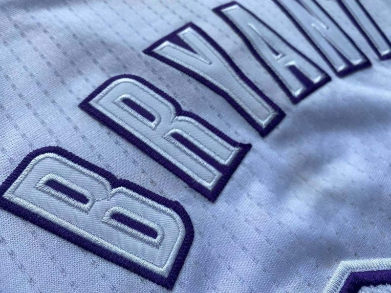 Los Angeles Lakers #24 Kobe Bryant Lakers 24 Kobe Adidas Christmas All-White Embroidered Jersey Style 12