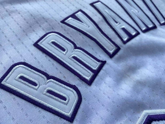 Los Angeles Lakers #24 Kobe Bryant Lakers 24 Kobe Adidas Christmas All-White Embroidered Jersey Style 12