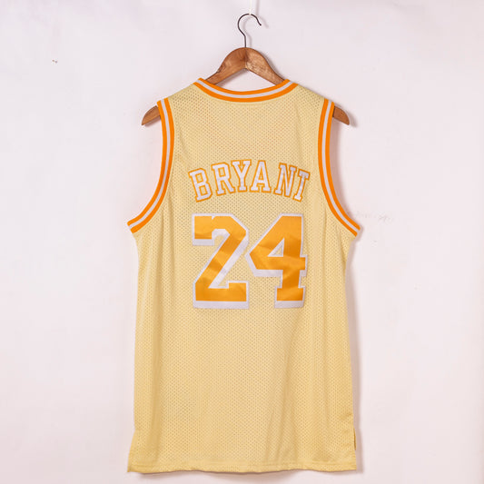 Los Angeles Lakers #24 Kobe Bryant Lakers 24 Yellow Limited Edition Style 1