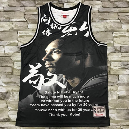 Los Angeles Lakers #24 Kobe Bryant Lakers Kobe Salute Edition Black Style 2