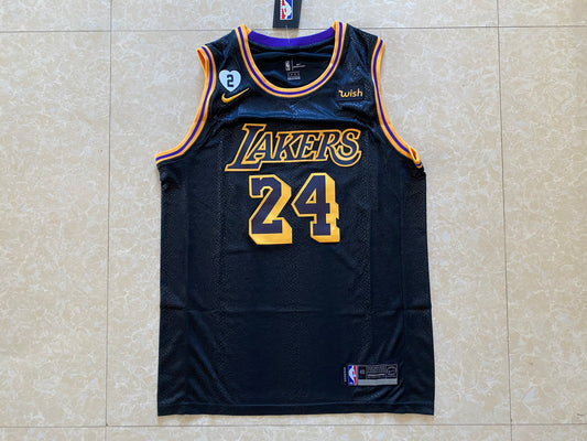 Los Angeles Lakers #24 Kobe Bryant New Lakers 24 # City Edition Kobe Black Style 2