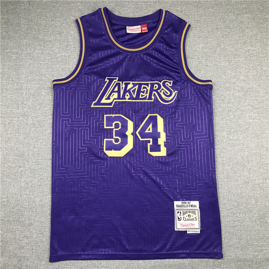 Los Angeles Lakers #34 Lakers 34 O'Neal Edition Style 2