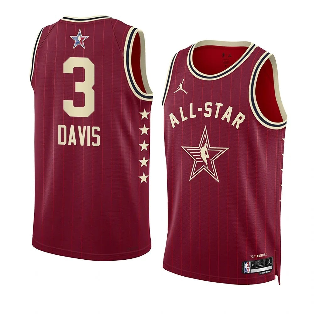 Los Angeles Lakers #3 Anthony Davis 2024 NBA All-Star Swingman Jersey Style 1