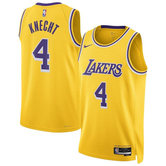 Los Angeles Lakers #4 Dalton Knecht Unisex Swingman Jersey - Gold