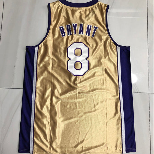 Los Angeles Lakers #8 Kobe Bryant Kobe 8 # 2020 Edition Gold Jersey Style 1