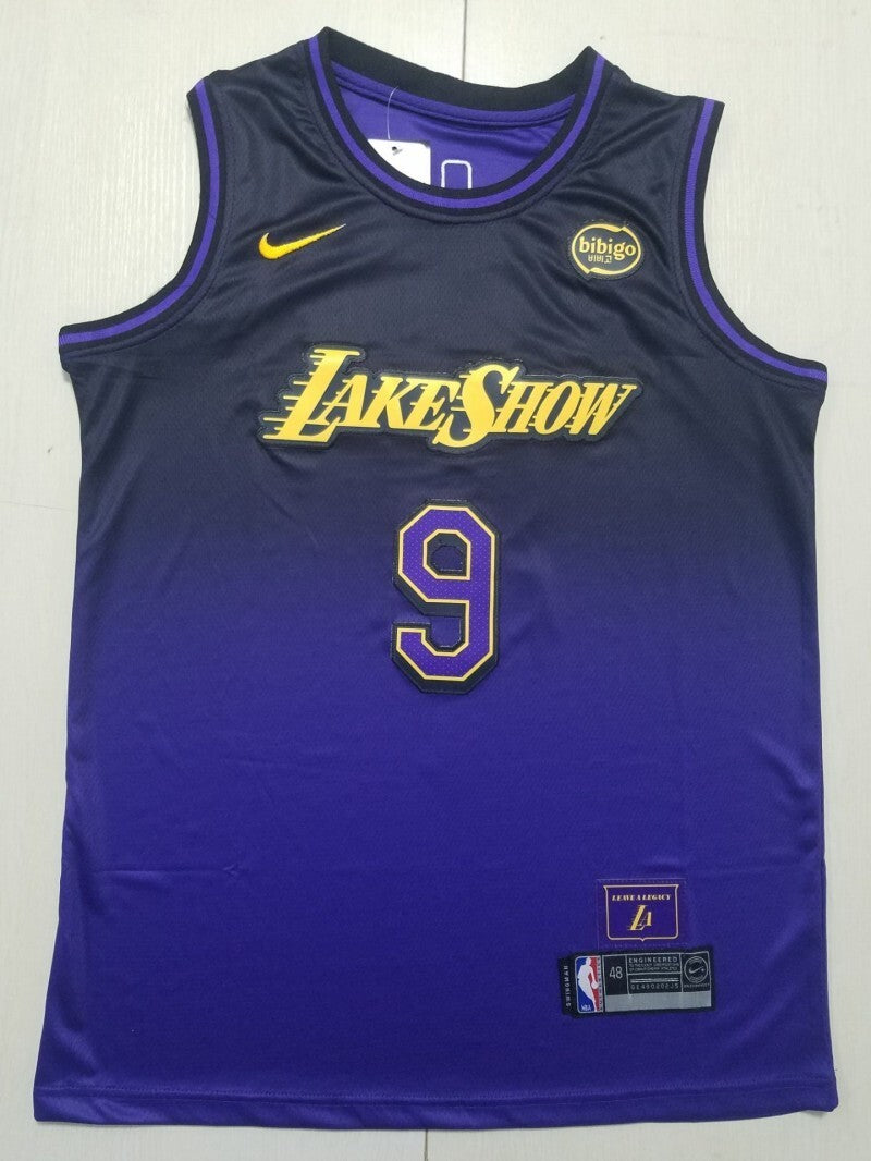 Los Angeles Lakers #9 Bronny James Jr. Lakers 9 Purple City Edition s-xxl Style 2