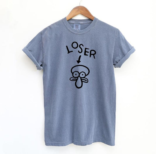 Loser Squidward Unique Shirt - Funny Comfort Colors Tshirt - Vintage Graphic Tee - Funny Meme Shirts - Womenswear Top
