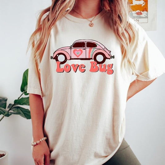 Love Bug T-shirt, Vintage Car Shirt, Vintage T Shirt, Gift For Women