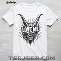 Love Me Devil Horns Graphic SweatT Shirt Alternative Edgy Streetwear