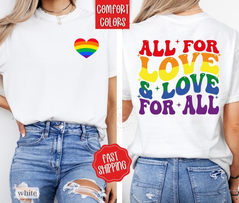Love is Love Shirt Comfort Colors, Pride Tshirt, LGBTQ Tee, Equal Rights