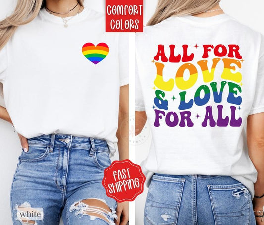 Love is Love Shirt Comfort Colors, Pride Tshirt, LGBTQ Tee, Equal Rights