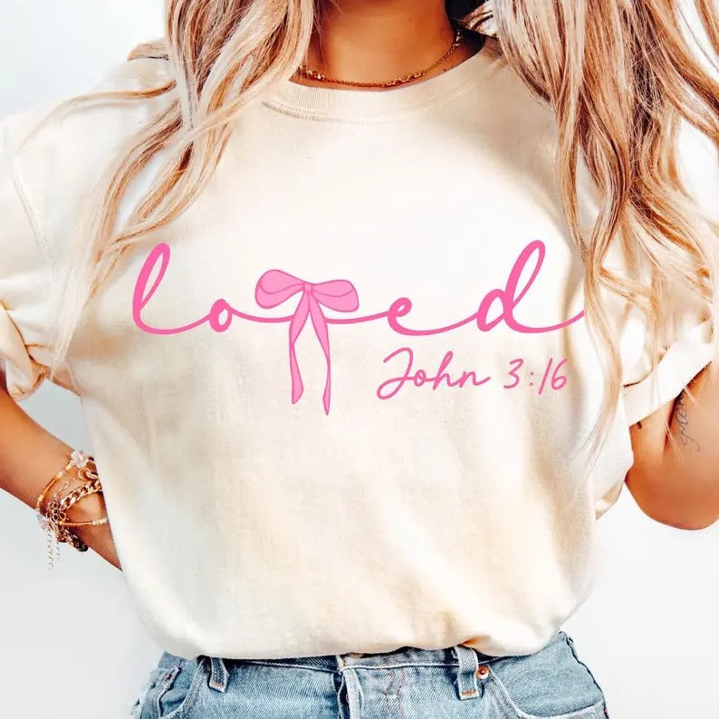 Loved John 3:16 sweatshirt-hoodie-tshirt, Christian Valentines tshirt, Valentine sweatshirt, Valentine Day hoodie, Valentine tshirt, Christian Shirt, Jesus Valentine Png