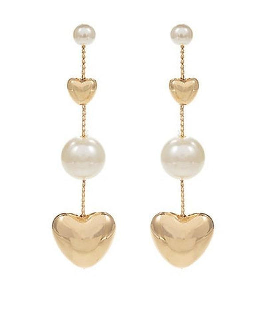 Loving Heart Drop Earrings