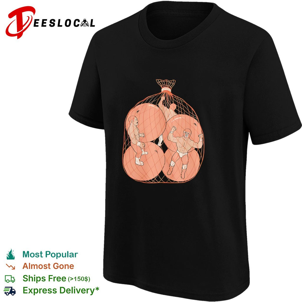 Lucha Libre Wrestlers in a Mesh Bag Luchador shirt
