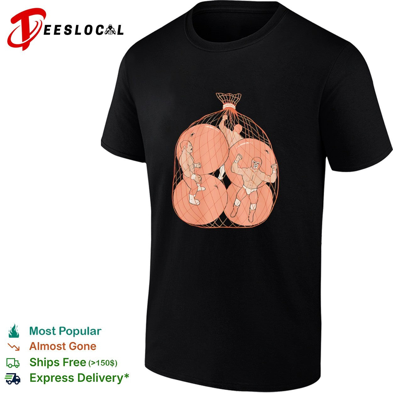 Lucha Libre Wrestlers in a Mesh Bag Luchador shirt