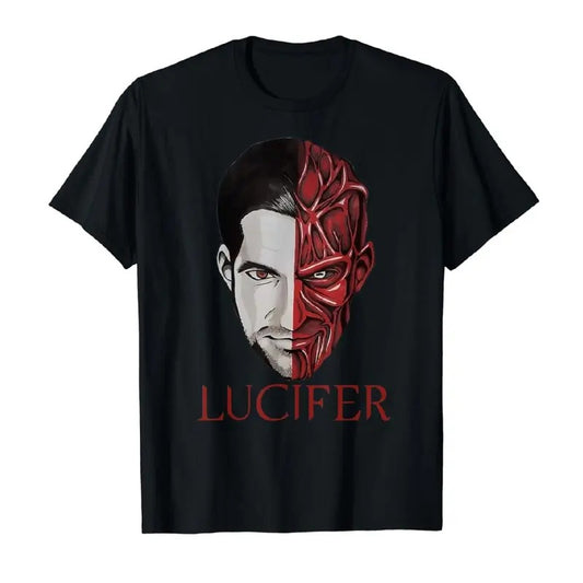 Lucifer Morningstar Devil Face T-Shirt Perfect Satanic Gift For Fans Shirt, Lord Of Hell Movies Tshirt unisex shirt