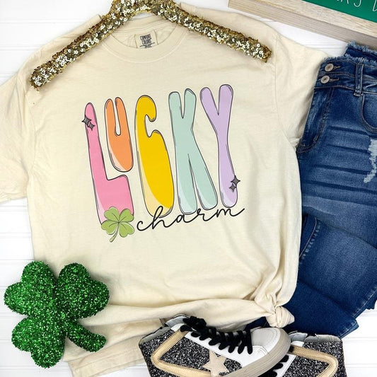 Lucky Charm Retro Comfort Colors T-Shirt