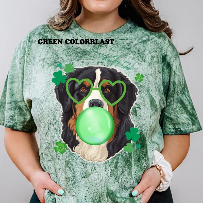 Lucky Dog Bernese Shirt ~ Unisex Apparel Relaxed Fit Printed In The USA Clothing Womenswear Casual Comfort Cotton