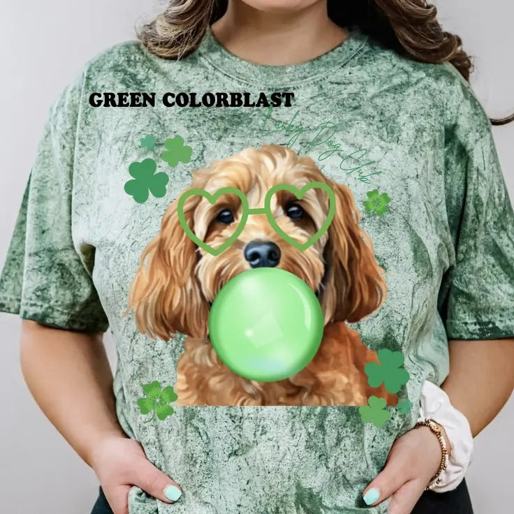 Lucky Dog Golden Cockapoo Shirt ~ Unisex Apparel Relaxed Fit Printed In The USA Clothing Womenswear Casual Comfort Cotton Boho