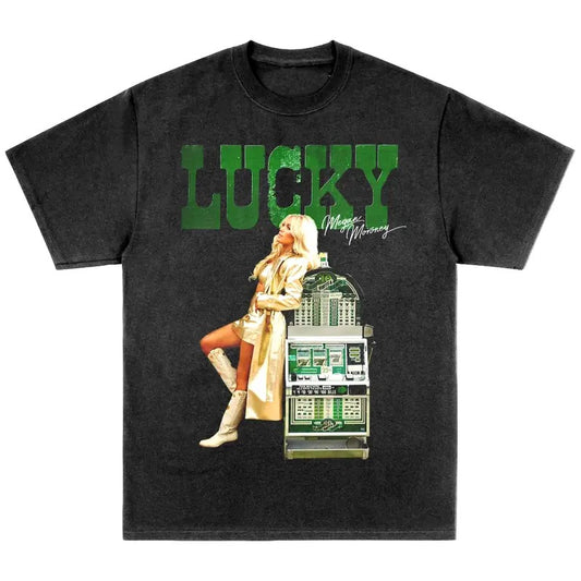 Lucky Girl Album Tee, Megan Moroney Graphic Concert Song Tshirt, Sweatshirt, Hoodie, Comfort Colors, Unisex Shirt, Top Menswear Shortsleeve Underwear