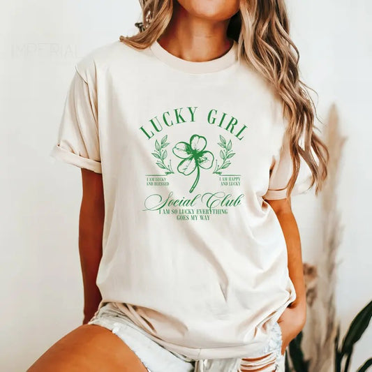 Lucky Girl Social Club Valentines Printed Sweatshirt, Dump Heart Sweatshirt, Valentines Comfort Colors T Shirt, Good Vibes Gift Sweatshirt Full Color Print