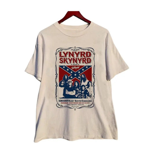 Lynyrd Skynyrd 1977 Tour Shirt Vintage, Short Sleeve Shirt