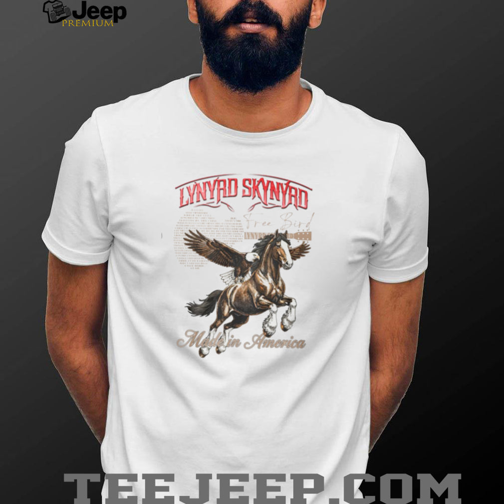 Lynyrd Skynyrd Free Bird Made In America Eagle Horse T Shirt