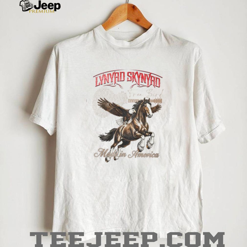 Lynyrd Skynyrd Free Bird Made In America Eagle Horse T Shirt