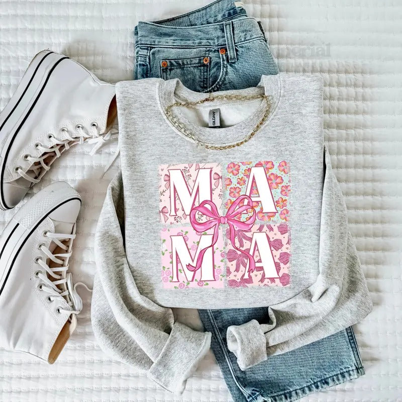 MAMA Sweatshirt, Cute MAMA Pullover, Mom Life Sweatshirt, Trendy Mom Sweatshirt, Gift for Mom, Cozy Sweatshirt for Mom, Comfortable Everyday Wear, Motherhood Apparel, Gift for Her, Stylish Mom Shirt, Casual Mom Sweatshirt, Unisex MAMA Sweatshirt