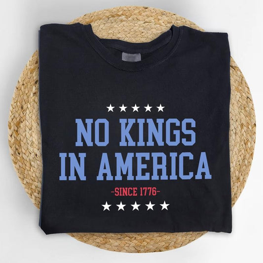 MAPTEES No Kings In America Comfort Colors Shirt, Resist T-shirt, Human Rights Graphic Tee, Activist Unisex Tee, Protect Democracy Shirt