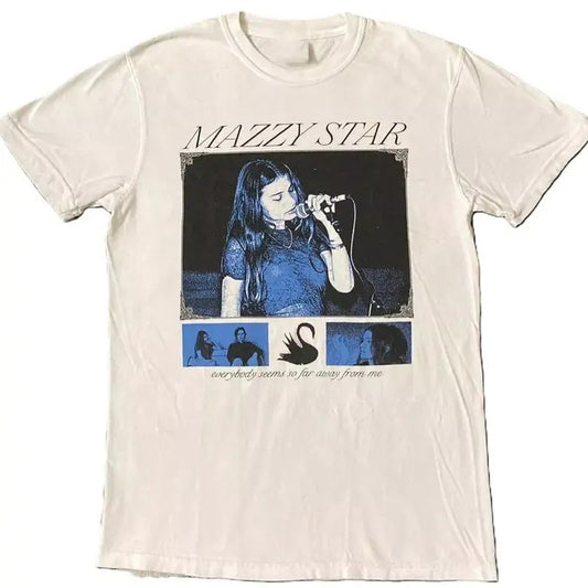 MAZZY STAR Band White All Size T-Shirt Men Women gift unisex cotton Shirt