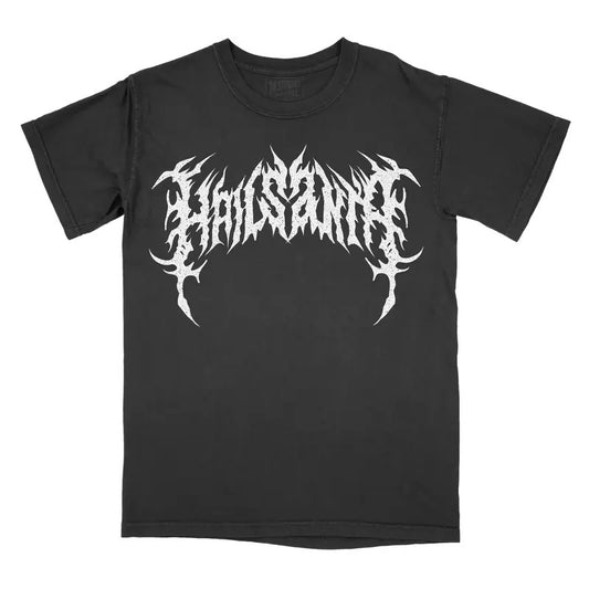 METAL Font Hail Santa Graphic Tee - Comfort Colors Shirt Metal Christmas Unisex Top