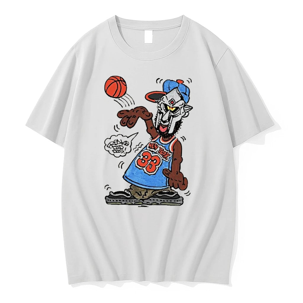 Mf Doom New York 33 Basketball Cartoon Hip Hop Tshirts Sweater